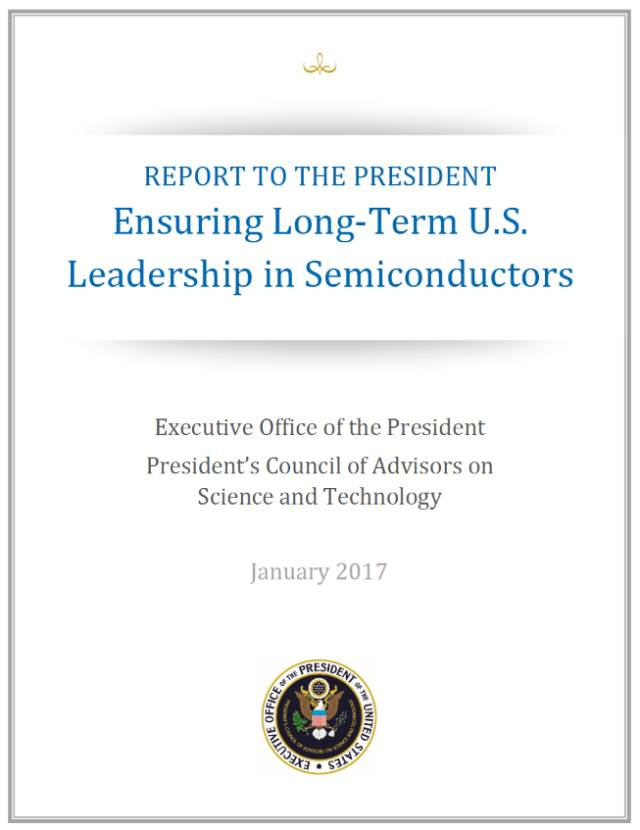 ▲《关于确保美国在半导体行业长期领先的报告》封面