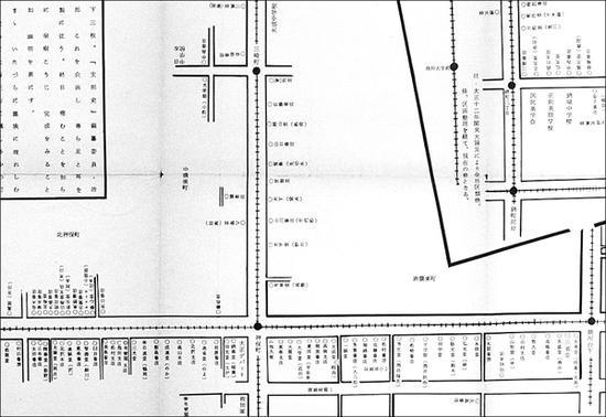 神田古书店街配置图（1921年/大正10年）