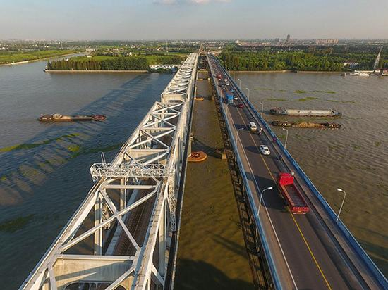 松浦大桥修缮后，上层2车道将拓宽为6车道。上海市政总院供图