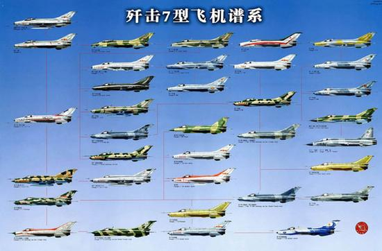 　　庞大的歼-7家族，证明了中国空军与航空工业对其潜能的挖掘，而对歼-7的探索也在中国空军追赶世界先进水平的奋斗之路上起到承前启后的重要作用。