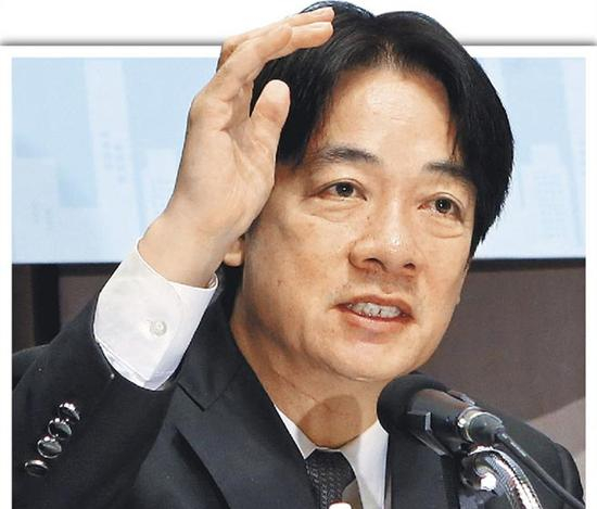 台当局“行政院长”赖清德。（图片来源：台湾《中国时报》）