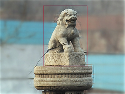 耿聚忠墓华表石狮子