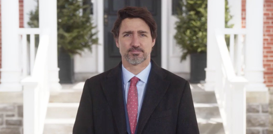 特鲁多推特视频截图。