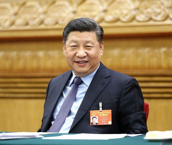 2019年3月10日,中共中央总书记、国家主席、中央军委主席习近平参加十三届全国人大二次会议福建代表团的审议。新华社记者 鞠鹏 摄