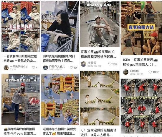  山姆、宜家拍照攻略（图片来自小红书截图）
