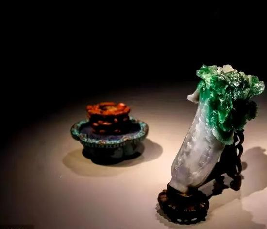 藏于台北故宫的翠玉白菜（图源：环球时报）