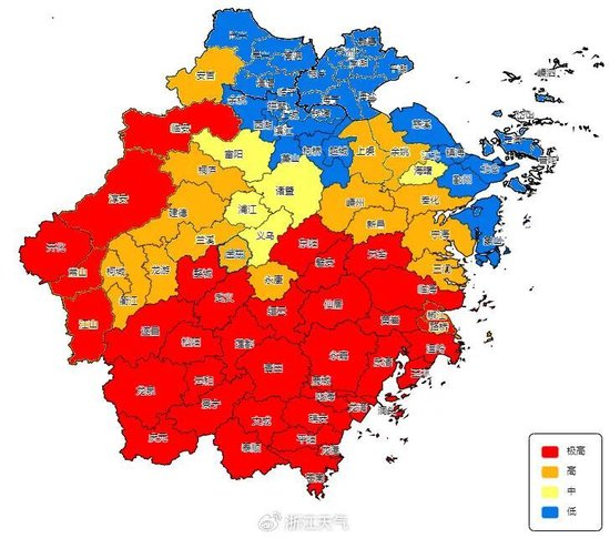  图3 “巴威”未来24小时综合风险预警图