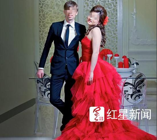 ▲迈克和付薇薇的婚纱照 &nbsp; 图据每日邮报