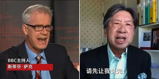面对主持人频频打断，汤家骅多次抗议：“请先让我说完”