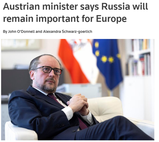  路透社报道截图（题图为沙伦贝格）