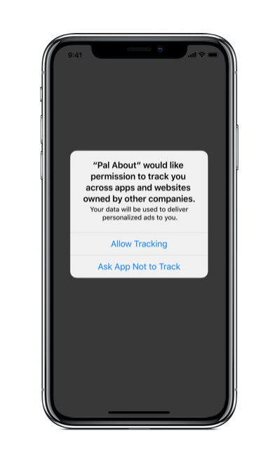图片来源：苹果官网/iOS&nbsp;14面向用户层，将增加的“应用跟踪透明度”（App Tracking Transparency）的提示弹窗