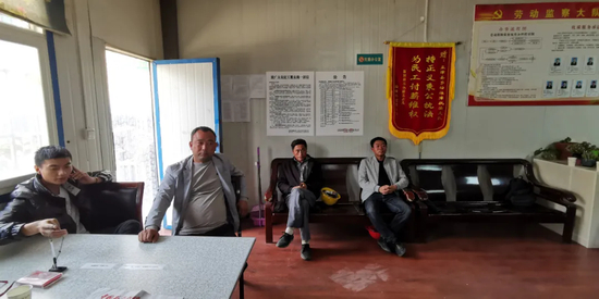 （双方在孟津劳动监察大队调解处理）