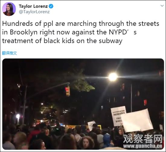 　　“我需要知道所有这些殴打年轻黑人男孩的警察名字和警号。他们是青少年。所有这些暴行都是不可接受的。” 社交媒体截图