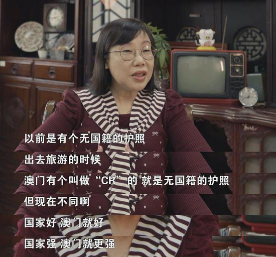  △马腾说，国家强，澳门必定强；国家好，澳门就会更好。