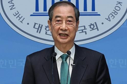 △韓國前國務(wù)總理韓德洙（資料圖）