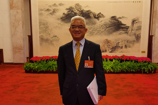 参加十三届全国人大四次会议的周光权 / 受访者供图