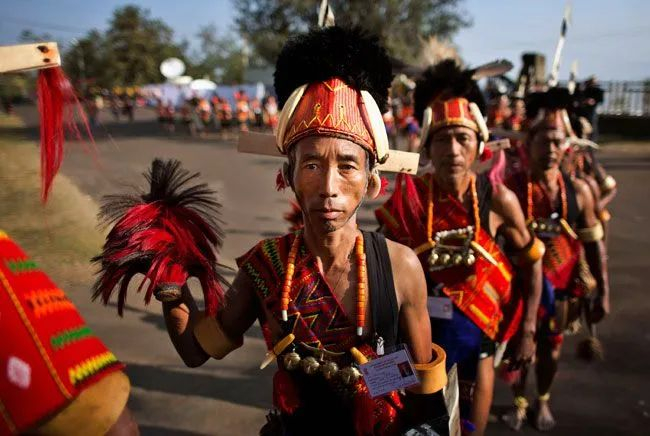 那加族人&nbsp; 图源：今日印度