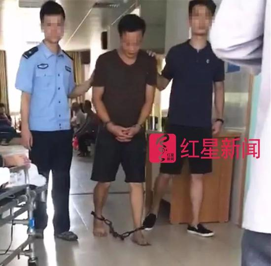 ▲犯罪嫌疑人被捕 受访者供图