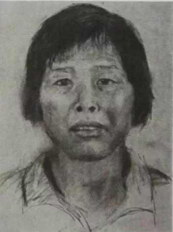 此前，警方根据描述绘制的“梅姨”画像。