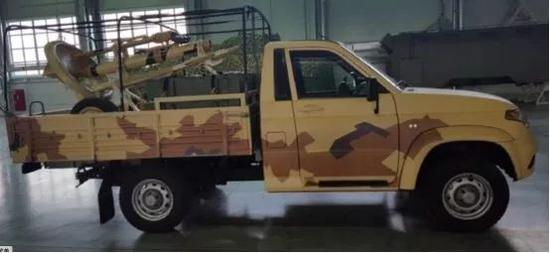 2016年2月社交媒体上流传的俄军驻叙利亚武装皮卡