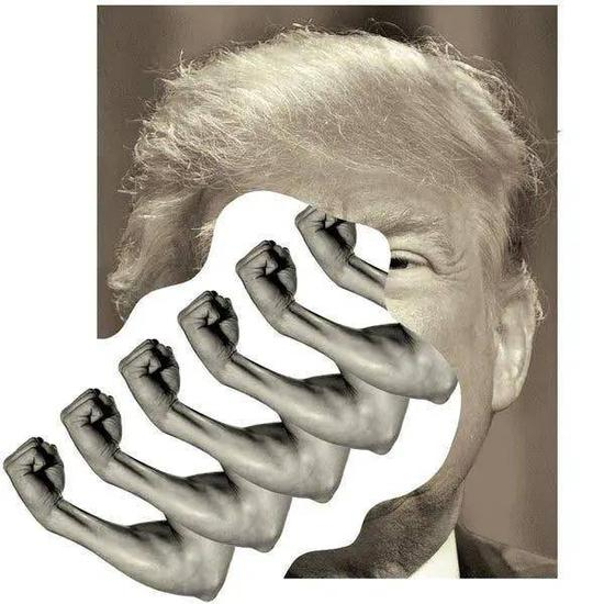  （特朗普一直以来致力于塑造自己的男子气概形象。图/The New York Times）