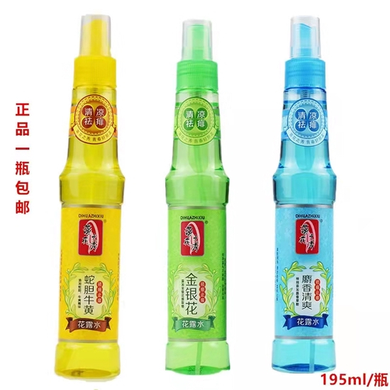 蒂花之秀的金银花花露水（中间）被判侵权“金银花”商标&nbsp; 来源：电商平台截图&nbsp;