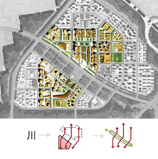  图20：“川廊”空间形态平面图