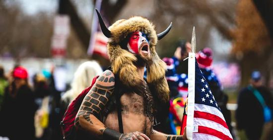 ▲&nbsp;“牛角男”雅各布•钱斯利