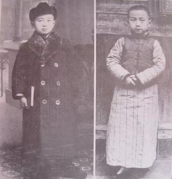 △儿时的钱学森。钱学森曾回忆，他在北京师大附小（当时的国立北京高等师范学校附属国民学校高等小学校）听过时任老师邓颖超所作的爱国主义演讲，留下了深刻印象。