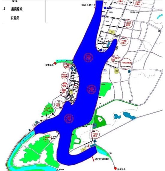 ▲榕江县防汛抗旱指挥部发布的受严重洪水威胁区域 图源：“榕江发布”