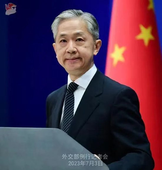  外交部发言人汪文斌。薛伟&nbsp;摄