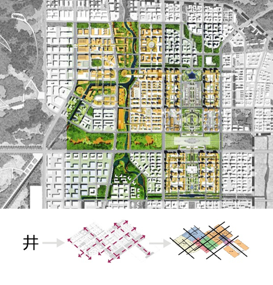  图23：“井廊”空间形态平面图
