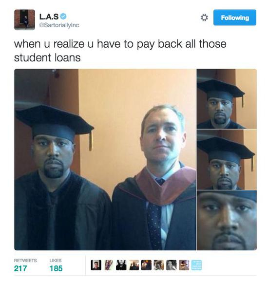  ▲当你发现你不得不偿还所有的学生贷款时……