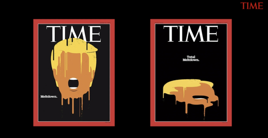 左：崩盘（Meltdown）。右：彻底崩盘（Total Meltdown）。图片来源：time.com