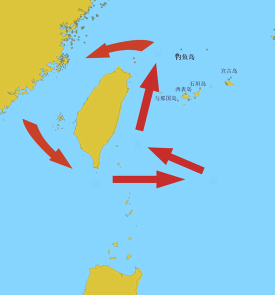  图为“台湾岛东部海域海上交通专项执法和扫测行动示意图”。（福建海事局供图）