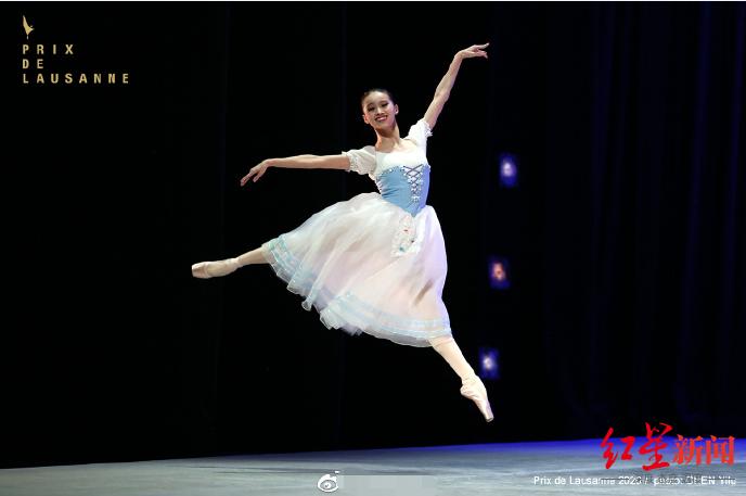 ▲张琳在洛桑国际芭蕾舞比赛中
