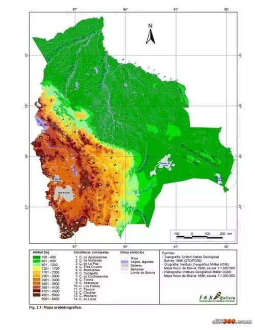 （玻利维亚地形）