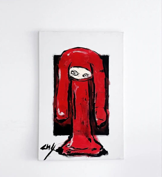  ↑金先生“抄袭”女儿画作创作的作品