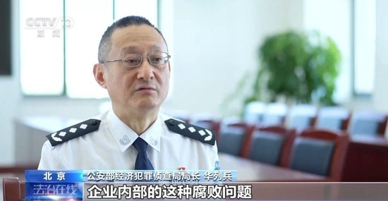 公安部经济犯罪侦查局局长 华列兵:企业内部的这种腐败问题,2023年