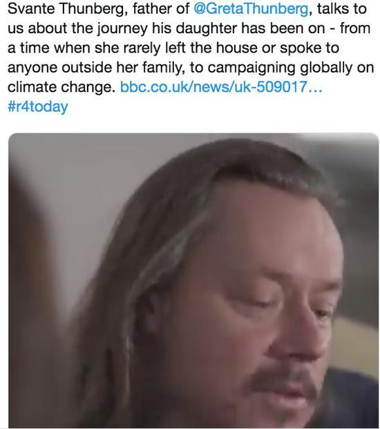  斯万特接受BBC采访。/推特截图