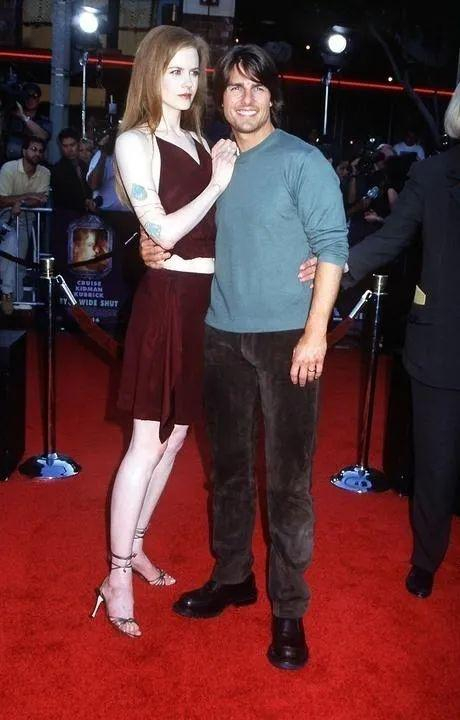  ·年轻时的汤姆·克鲁斯（右）与妮可·基德曼