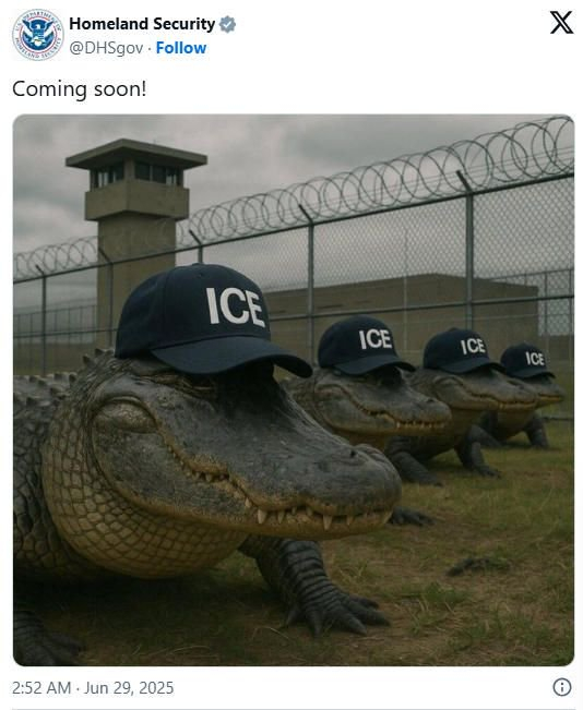 　　▲美国国土安全部发布的AI图片