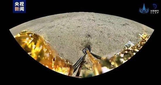 ▲嫦娥六号着陆器全景相机拍摄的影像图
