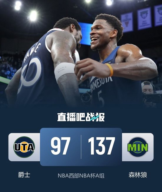 森林狼大胜爵士