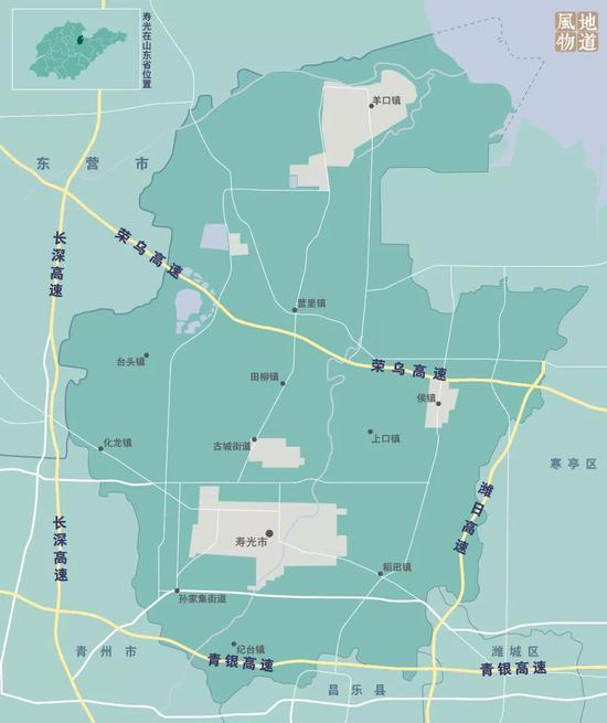  ▲ 寿光蔬菜业发展，与周边发达的交通路网是分不开的。制图/MONK