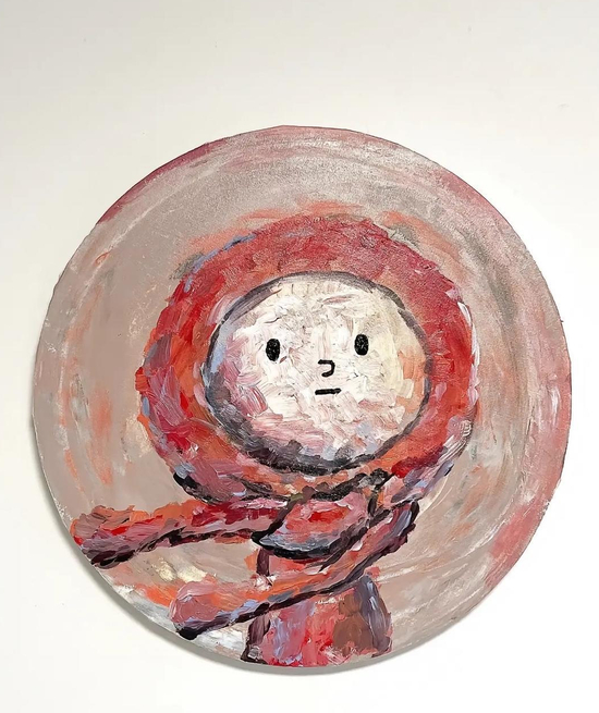  ↑金先生“抄袭”女儿画作创作的作品