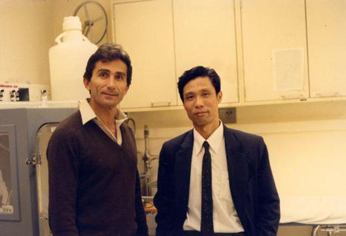 钟南山与导师弗兰里教授