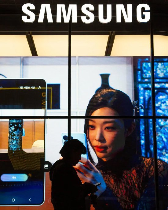 ▲4月29日，三星电子在首尔市中心的一家旗舰店 据视觉中国