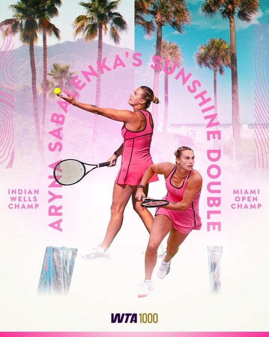 加冕阳光双冠！萨巴伦卡2-1高芙卫冕迈阿密赛冠军，夺赛季第3冠_乐游天下