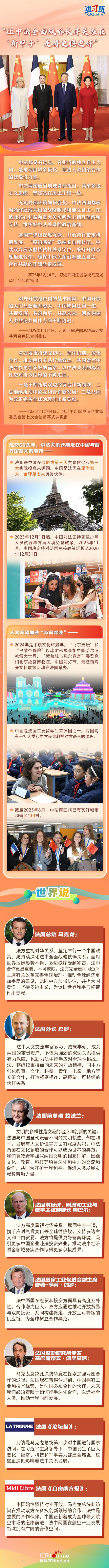 【讲习所·中国与世界】“让中法全面战略伙伴关系在‘新甲子’走得更稳更好”
